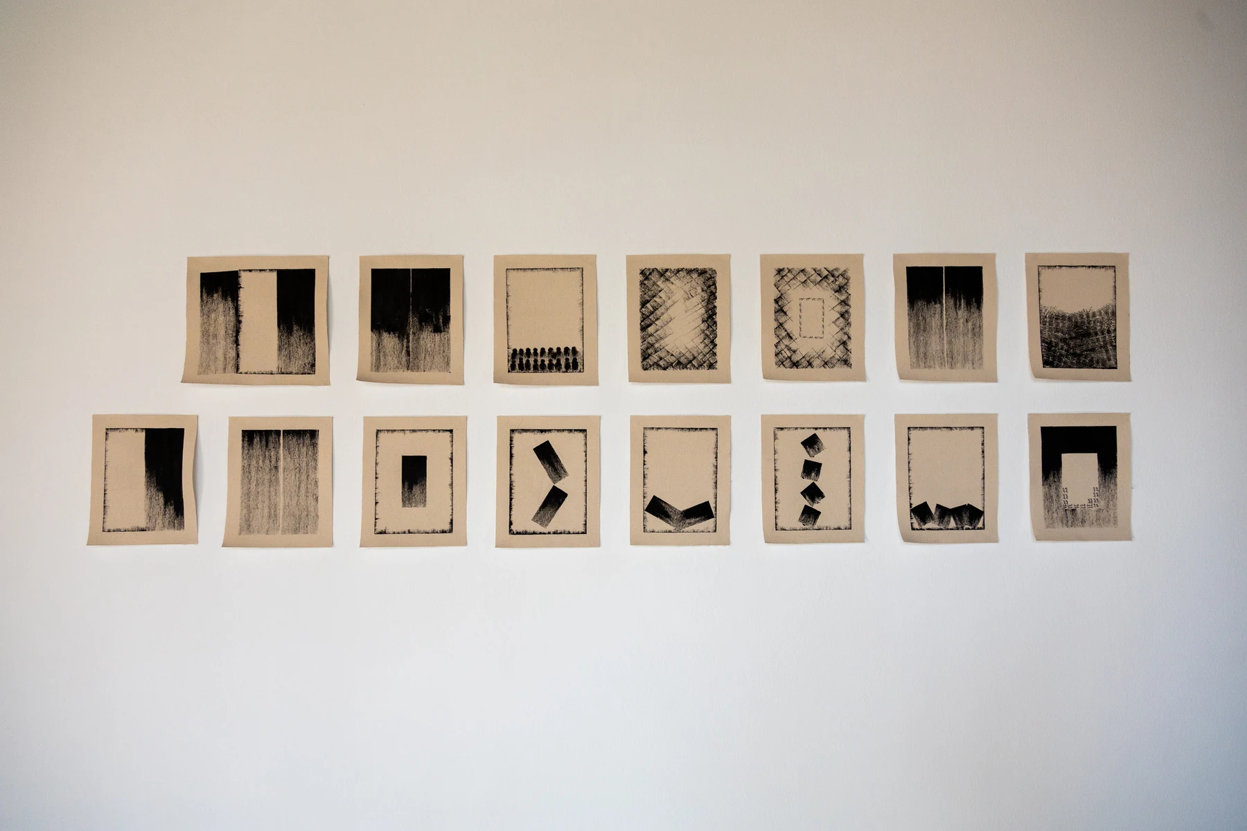 Khalfa series installed across a white gallery wall.