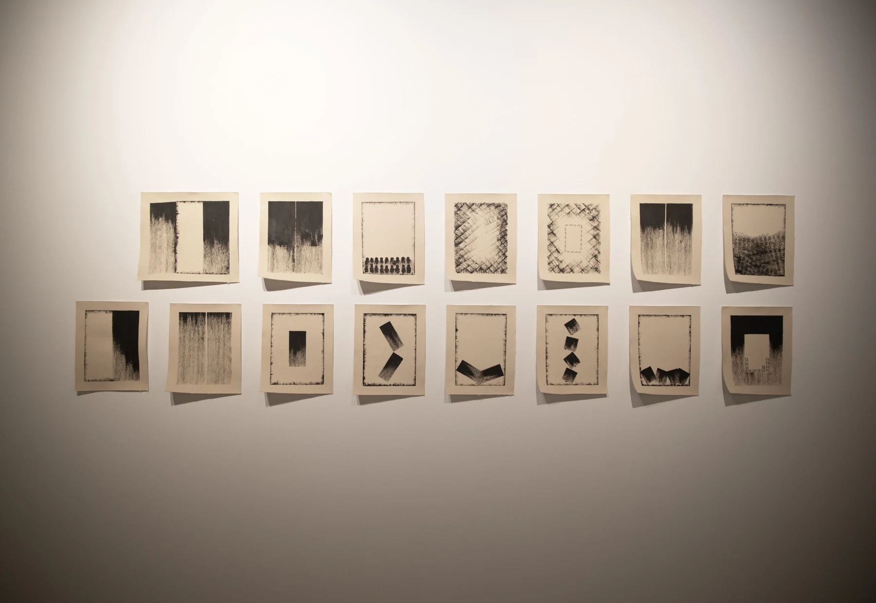 Khalfa works shown together on a gallery wall.